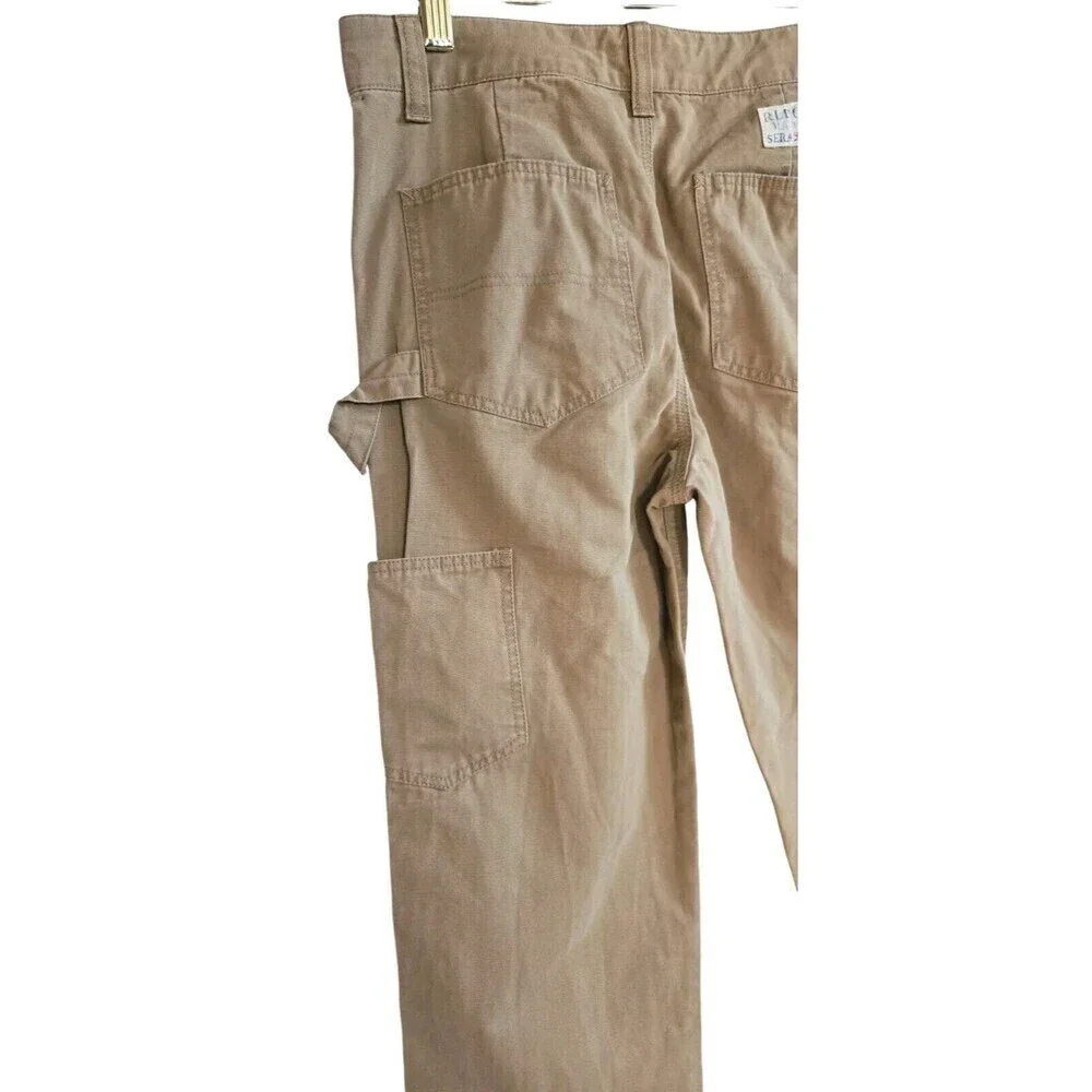Polo Ralph Lauren Cargo Pants Boys 12 Khaki Distressed 26x27